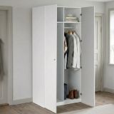 Guardaroba 2 ante- bianco salvaspazio 100x218h cm - Anagni