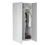 Guardaroba 2 ante- bianco salvaspazio 100x218h cm - Anagni