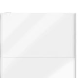 Guardaroba 2 ante Christa, Mobile camera da letto, Cabina armadio portabiti, Armadio appendiabiti, 182x62 h220 cm, Bianco