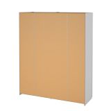 Guardaroba 2 ante Elina, Mobile camera da letto, Cabina armadio portabiti, Armadio appendiabiti, 61x182 h220 cm, Bianco