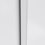 Guardaroba 2 ante Elina, Mobile camera da letto, Cabina armadio portabiti, Armadio appendiabiti, 61x182 h220 cm, Bianco