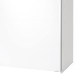 Guardaroba 2 ante Elina, Mobile camera da letto, Cabina armadio portabiti, Armadio appendiabiti, 61x182 h220 cm, Bianco