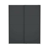 Guardaroba 2 ante- grigio ante scorrevoli 178x220h cm - Gomer