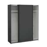 Guardaroba 2 ante- grigio ante scorrevoli 178x220h cm - Gomer