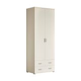 Guardaroba 2 ante Haishen, 80x0h170 cm, Bianco