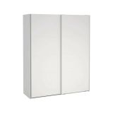 Guardaroba 2 ante- Margot, Mobile multifunzionale, Mobiletto scarpiera, Guardaroba porta scarpe, 65x179 h220 cm, Bianco