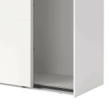 Guardaroba 2 ante- Margot, Mobile multifunzionale, Mobiletto scarpiera, Guardaroba porta scarpe, 65x179 h220 cm, Bianco