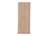Guardaroba 2 Ante Marrone Rovere Bianco Appendiabiti un Ripiano 80x205h cm, 2 Ante - Roncaro