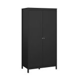 Guardaroba 2 ante nero 102x199h cm - Zagabria