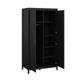 Guardaroba 2 ante nero 102x199h cm - Zagabria