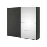 Guardaroba 2 ante nero 242x220h cm - Tobie