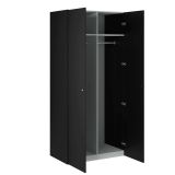 Guardaroba 2 ante- nero salvaspazio 100x218h cm - Anagni