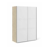 Guardaroba 2 ante quercia e bianco 147x220h cm - Almese