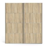 Guardaroba 2 ante quercia e bianco 182x201h cm - Accadia