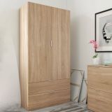 Guardaroba 2 ante rovere 81x180h cm - Appadu