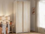 Guardaroba 2 ante rovere e bianco 90x195h cm - Alaysia