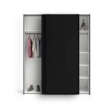Guardaroba 2 ante scorrevoli nero 182x220h cm - Badesse