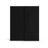 Guardaroba 2 ante scorrevoli nero 182x220h cm - Badesse