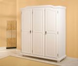 Guardaroba 3 ante- Bianco Appendiabiti 4 Ripiani 150x180h cm, Apertura Battente - Calosso
