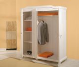Guardaroba 3 ante- Bianco Appendiabiti 4 Ripiani 150x180h cm, Apertura Battente - Calosso