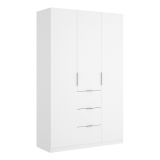 Guardaroba 3 ante bianco lucido 135x204h cm - Anabela