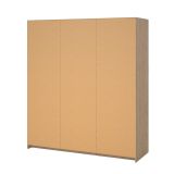 Guardaroba 3 ante Delphine, Mobile camera da letto, Cabina armadio portabiti, Armadio appendiabiti, 60x177 h200 cm, Rovere