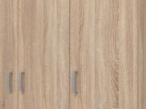 Guardaroba 3 Ante Marrone Appendiabiti 4 Ripiani 120x52 cm, 3 Ante - Licodia