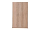 Guardaroba 3 Ante Marrone Appendiabiti 4 Ripiani 120x52 cm, 3 Ante - Licodia
