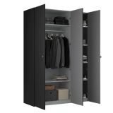 Guardaroba 3 ante- nero salvaspazio 150x218h cm - Arce