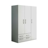 Guardaroba 3 ante Pama, 120x52h170 cm, Bianco