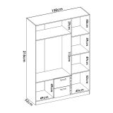 Guardaroba 3 ante rovere 150x215h cm - Ales