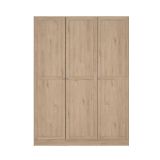 Guardaroba 3 ante Tilda, Mobile camera da letto, Cabina armadio portabiti, Armadio appendiabiti, 62x147 h200 cm, Rovere