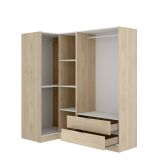 Guardaroba angolare moderno rovere 173x184h cm - Efesto