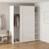 Guardaroba ante scorrevoli bianco lucido 182x220h cm - Badesse