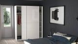 Guardaroba ante scorrevoli bianco lucido 182x220h cm - Badesse