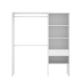 Guardaroba classico bianco 160x187h cm - Fauno