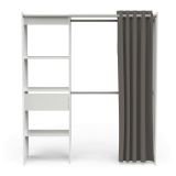 Guardaroba classico bianco opaco 167x191h cm - Serpentina