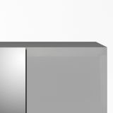Guardaroba con anta specchio bianco lucido 147x218h cm - Megi
