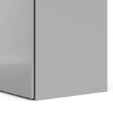 Guardaroba con anta specchio bianco lucido 147x218h cm - Megi