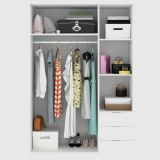 Guardaroba con appendiabiti bianco 121x184h cm - Astru