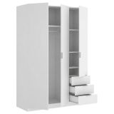 Guardaroba con appendiabiti bianco 121x184h cm - Astru