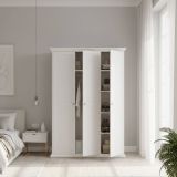 Guardaroba con appendiabiti bianco 138x200h cm - Dolor