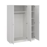 Guardaroba con appendiabiti bianco 147x200h cm - Gener