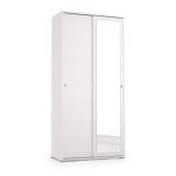 Guardaroba con appendiabiti bianco 90x195h cm - Abduhl