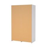 Guardaroba con appendiabiti bianco e rovere 121x200h cm - Kammuri
