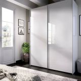 Guardaroba con appendiabiti bianco lucido 150x204h cm - Anda