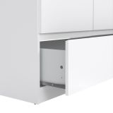 Guardaroba con appendiabiti bianco lucido 98x200h cm - Kab