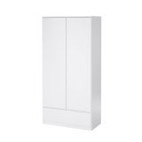 Guardaroba con appendiabiti bianco lucido 98x200h cm - Kab
