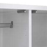 Guardaroba con appendiabiti bianco lucido 98x200h cm - Kab