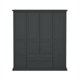 Guardaroba con appendiabiti grigio 181x200h cm - Amarena